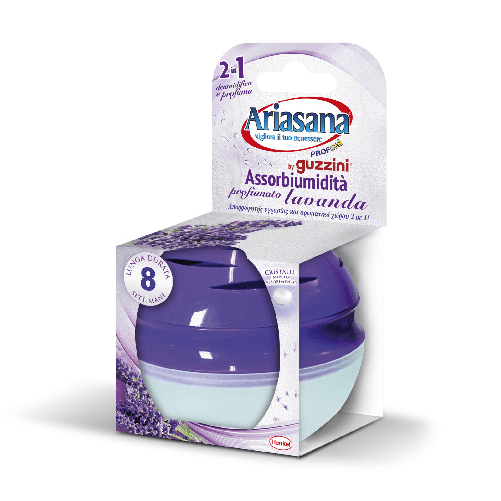Ariasana deumidificatore profumatore 2in1 lavanda design guzzini per casa