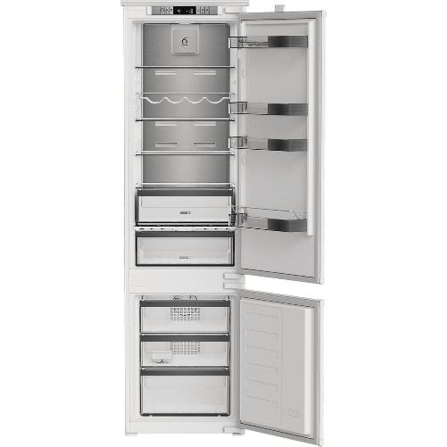Whirlpool WHKN 3283 B4E Frigorifero combinato a incasso, Total No Frost ventilato, 55 cm, Classe E, Bianco, 37 db WHIRLPOOL Frigo cb 380lt clf total n