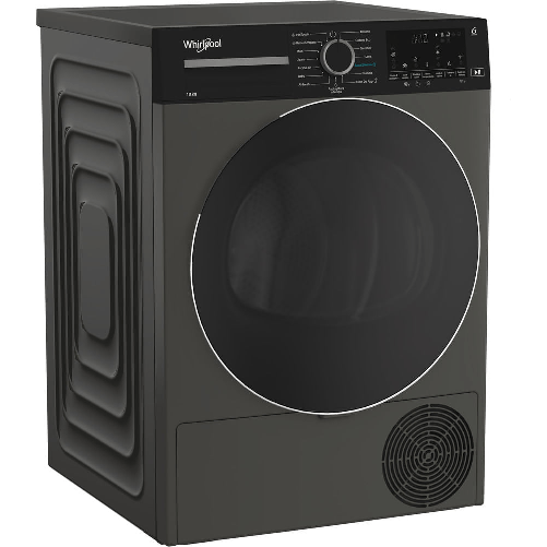 Whirlpool C WD 104M GBS IT, Capacità 10kg, classe C, colore Manhattan Grey, Display digitale XL, Wi-Fi, IronTouch WHIRLPOOL Asciugatrice 10kg inv wifi