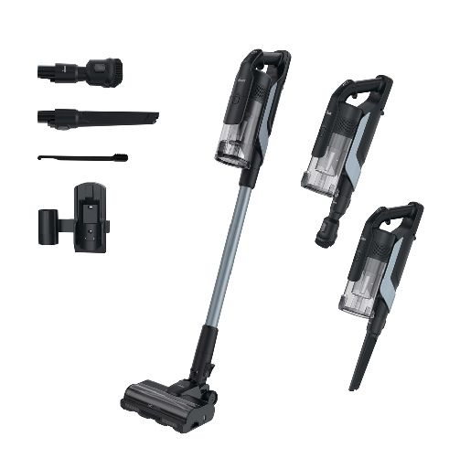 Hoover HF610H 011 Aspirapolvere elettrica Batteria Secco EPA Senza sacchetto 0,7 L 650 W Nero, Grigio 4 Ah HOOVER Hf610h 011 scopa ricaricabile - HF61