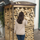 Cappello copri legnaia e pallet universale in policarbonato 115x115 cm