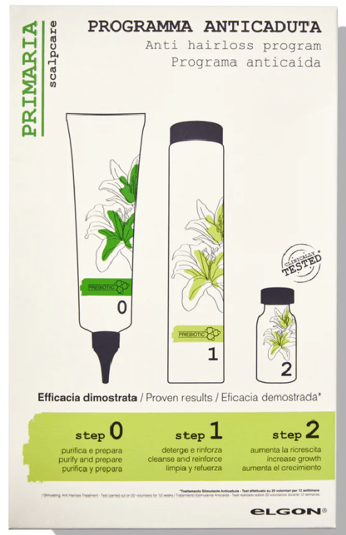 PROGRAMMA ANTICADUTA ELGON CON PRE-SHAMPOO -SHAMPOO 250 ML E FIALI 8X10 ML IN OMAGGIO PHON BLACK STAR