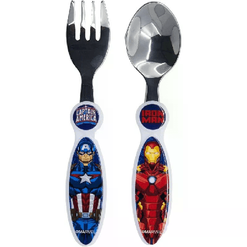 Stor Set 2 Posate in Metallo per Bambini Disney Avengers