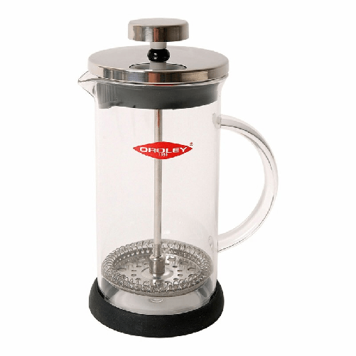 Caffettiera a Stantuffo Oroley Spezia 3 Tazze Vetro Borosilicato Acciaio inossidabile 18/10 350 ml