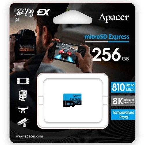 Scheda Di Memoria Micro SD con Adattatore Apacer UHS-I Clase 10 256 GB