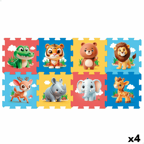 Tappeto Puzzle Colorbaby Plastica EVA 114 x 58 cm 8 Pezzi (4 Unità)