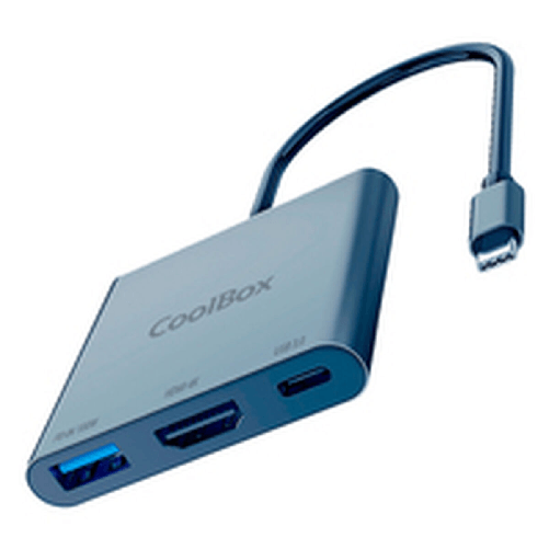 CoolBox miniDOCK C31 Cablato USB 3.2 Gen 1 (3.1 Gen 1) Type-C Grigio CoolBox Hub USB CoolBox COO-DOCK-C-31 Grigio 100 W