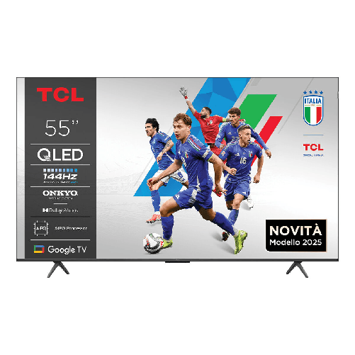 TCL P89K Serie Smart TV QLED 4K 55" 55P89K, 144Hz, audio Onkyo 2.1, Dolby Vision & Atmos, Google TV Tcl 55p89k smart tv qled 4k 55 pollici dolby visio