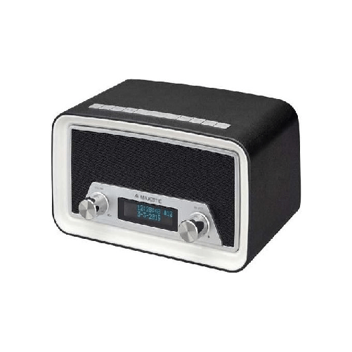 Majestic DAB 842N - Radio DAB/DAB+/FM con USB e Sveglia New Majestic DAB-842N Orologio Digitale Nero, Bianco