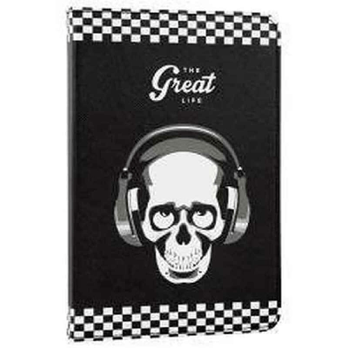 E-Vitta EVUS2PP038 custodia per tablet 25,6 cm (10.1") Custodia a libro Nero E-Vitta Custodia per Tablet E-Vitta SKULL GREAT LIFE 10,1"