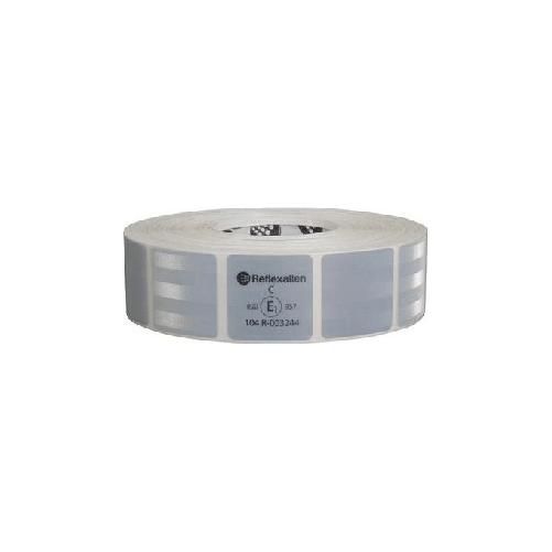 Value, nastro segnaletico di sicurezza per superfici telonate - 50 m - Bianco