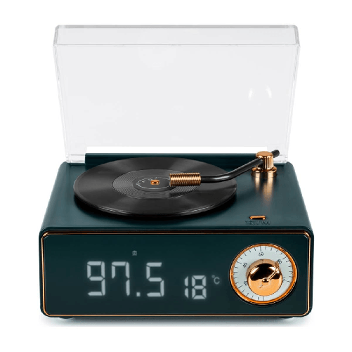 Bigben epok altoparlante bluetooth portatile verde con radio fm e doppio allarme