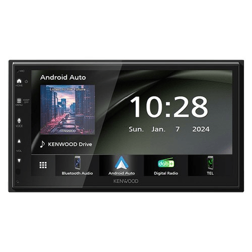 Kenwood DMX6523DABS Ricevitore multimediale per auto Nero Wi-Fi Bluetooth KENWOOD Sistema audiocar kenwood dmx6523dabs av mechless black