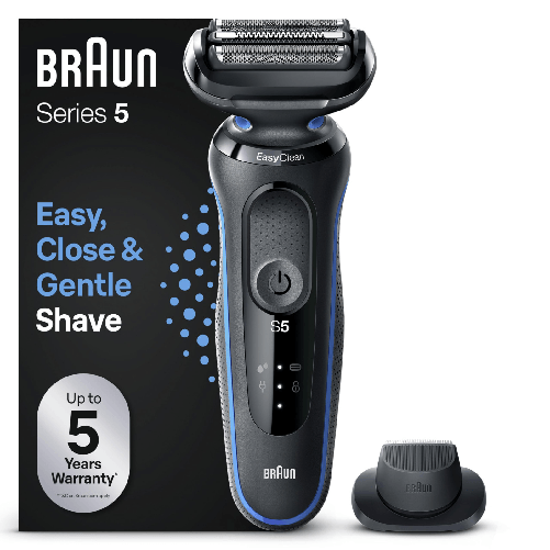 Braun P&G Braun Series 5 52-N1200S Rasoio Elettrico WetandDry con Rifinitore Braun Series 5 52-N1200S Rasoio Elettrico WetandDry con Rifinitore
