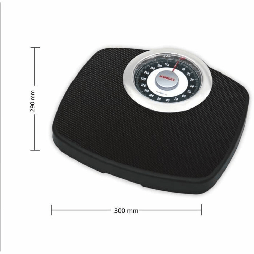 Little Balance Confort 180 Rettangolo Nero Bilancia pesapersone meccanica Little Balance Bilancia Analogica Little Balance Confort 180