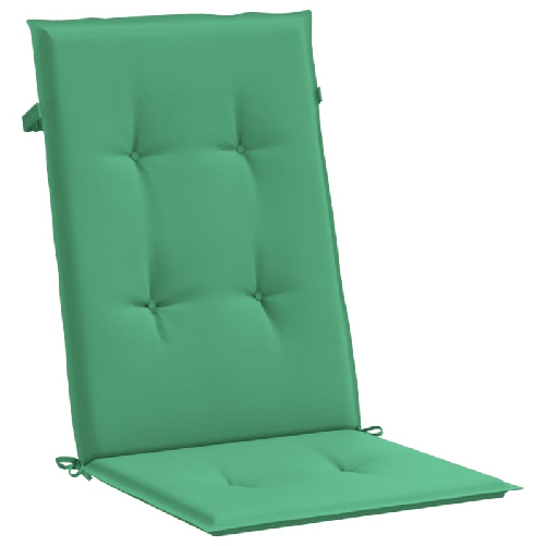 vidaXL Cuscini per Sedie 2 pz Verdi 120x50x3 cm in Tessuto