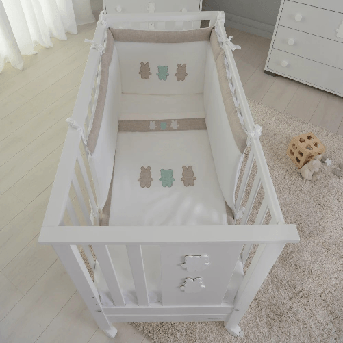 Paracolpi + Piumino sfoderabile + Set lenzuola 3pz per Lettino Compact fiancoletto e Next2Me Forever 3 Amici Coccolissimi
