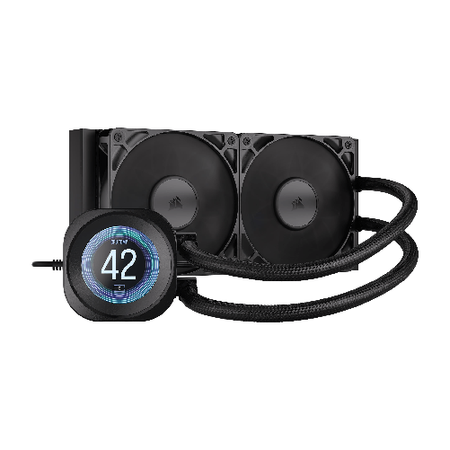 Corsair Nautilus 240 RS LCD Processore Raffreddatore di liquidi tutto in uno 12 cm Nero 1 pz CORSAIR Nautilus 240 lcd liquid cooler - CW-9061031-WW