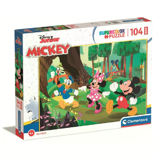 Clementoni Puzzle Clementoni Supercolor 23772 Puzzle 104 pz Cartoni CLEMENTONI PUZZLE 104 PEZZI MAXI TOPOLINO