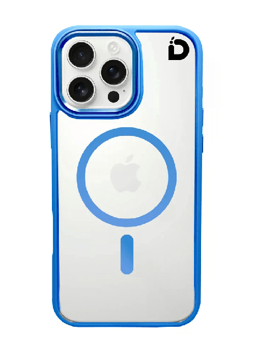 Idude Cover Tank Magsafe Young Iphone 16 Pro Azzurro