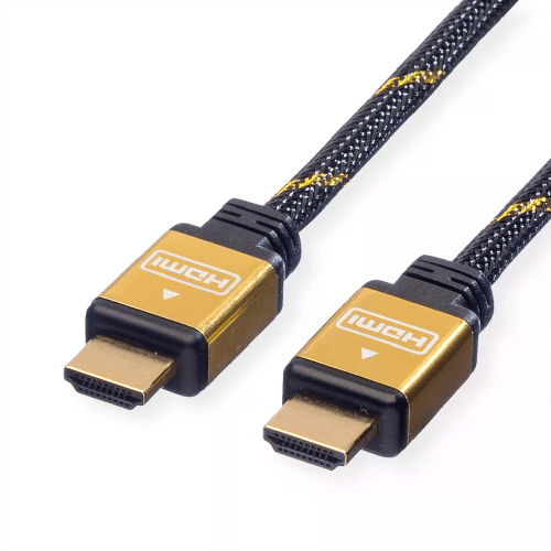 Roline Gold ROLINE 11.04.5502 cavo HDMI 2 m HDMI tipo A (Standard) Nero, Oro Roline GOLD Cavo Hdmi+Ethernet 4K 2Mt M/M 3840X2160 @30Hz