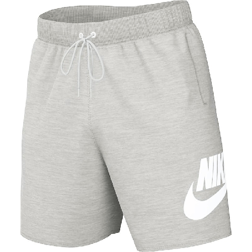 NIKE M NK Club Alumni HBR FT Short Pantaloni Sportivi Uomo Dk Grey Heather/ Lt Smoke Grey/ White