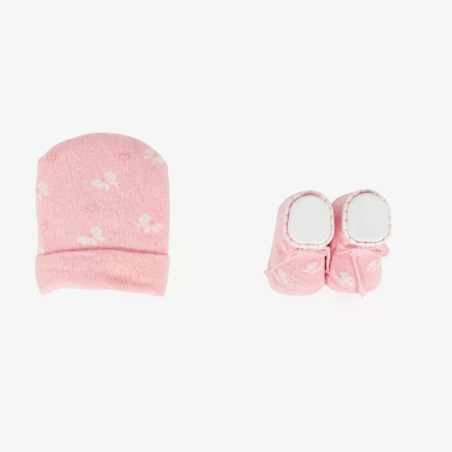 Mafer Set Regalo Neonata Cappellino + Scarpette Rosa WSE8989