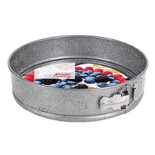 Stampo A Cerniera Rimovibile Da Forno Rotondo In Acciaio 28x6,8cm Utensile Cucina 655862i -