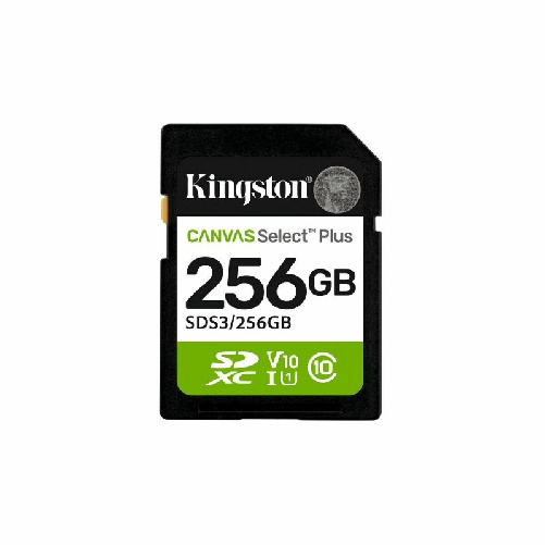 Kingston Technology 256GB SDXC Canvas Select Plus Gen3 150MB/s C10 UHS-I U1 V10 Kingston Scheda Micro SD Kingston CANVAS Select Plus 256 GB