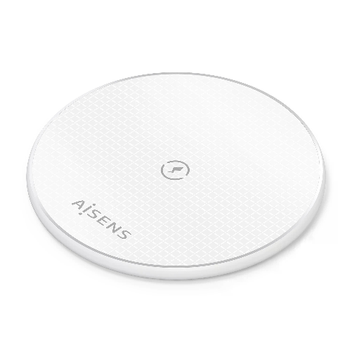 AISENS ASCH-15W1WC057-W Caricabatterie per dispositivi mobili Smartphone Bianco USB Carica wireless Interno AISENS ASCH-15W1WC057