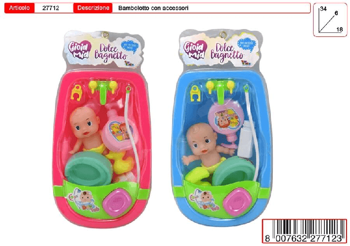 Toys Garden BAMBOLOTTO CON VASCA - 27712