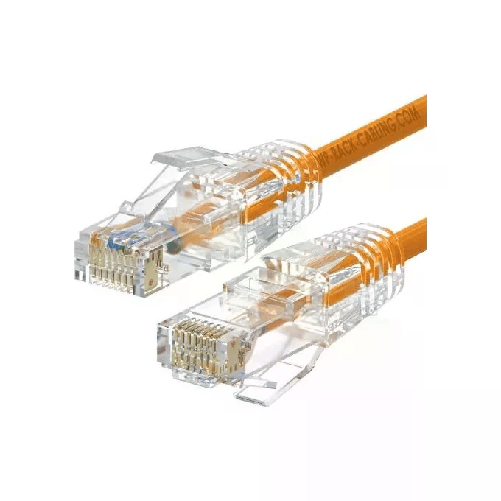 Wp Europe WP WPC-PAT-6AU002O-S cavo di rete Arancione, Trasparente 0,2 m Cat6a U/UTP (UTP) Wp Europe Patch U-Utp Cat.6a Lshf Arancione 0.2mt