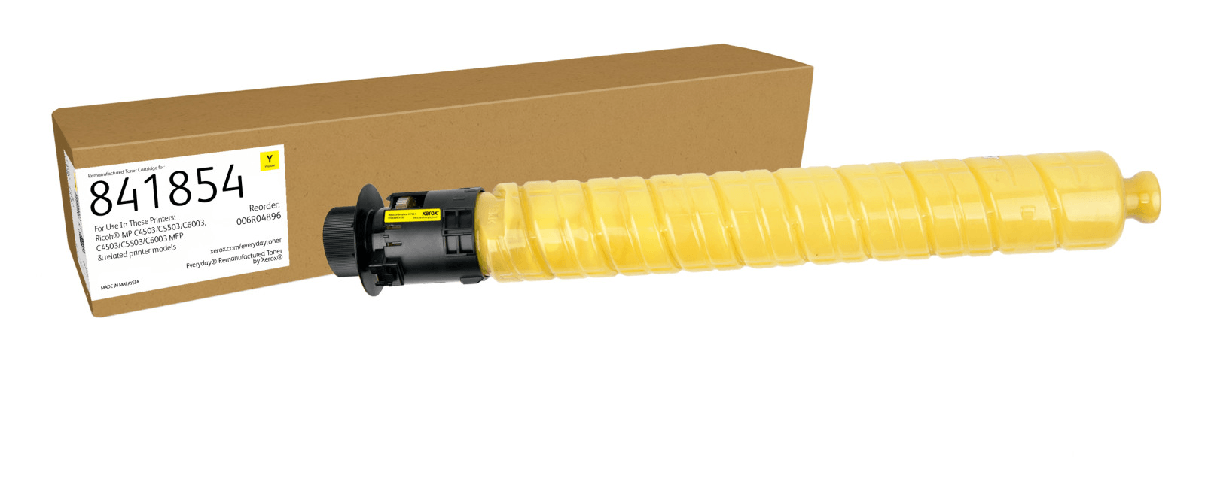 Xerox Office Toner rigenerato Everyday di Xerox Giallo compatibile con Ricoh 841854, Capacità standard Xerox toner giallo rigenerato compatibile rico