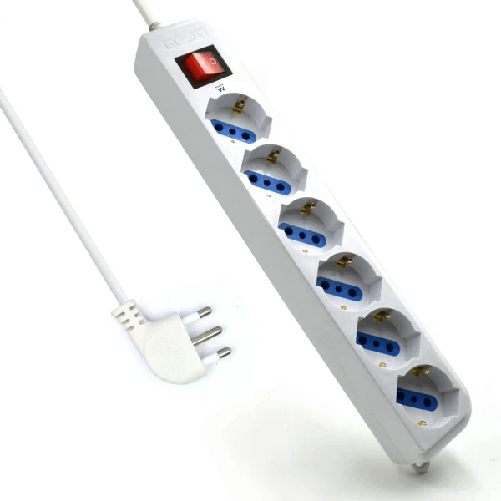 Ewent Multipresa Ewent con 6 prese tipo L/F (Schuko) da 10/16 A - Interruttore on/off Multipresa Ewent con 6 prese tipo L/F (Schuko) da 10/16 A - Inte