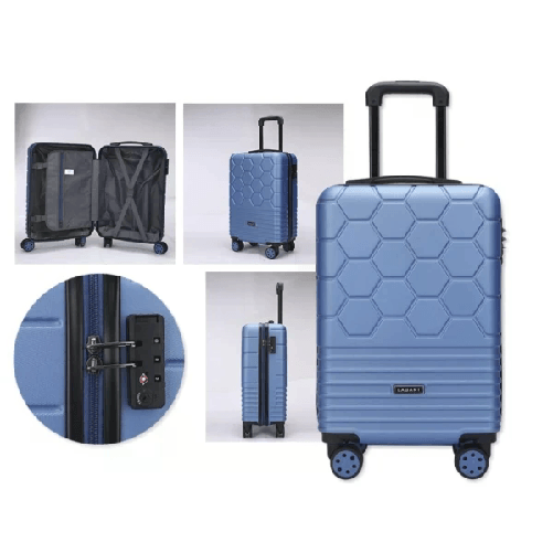 Valigia rigida Lagart 20 Trolley da cabina 55x34x235 cm - Lucchetto TSA - Ruote doppie a 360° - Blu Klein
