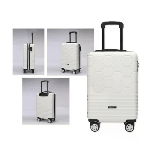 Valigia rigida Lagart da 20 55x34x235 cm - Lucchetto TSA - Ruote doppie a 360° - Bianco sporco