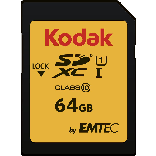 Kodak Scheda Di Memoria Micro SD con Adattatore Kodak EKMSD64GXC10K 64 GB