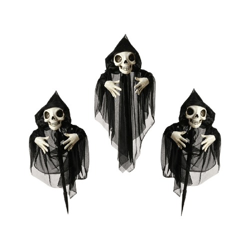 Decorazione per Halloween Scheletro 130 x 10 x 60 cm (3 Pezzi) (3 Unità)
