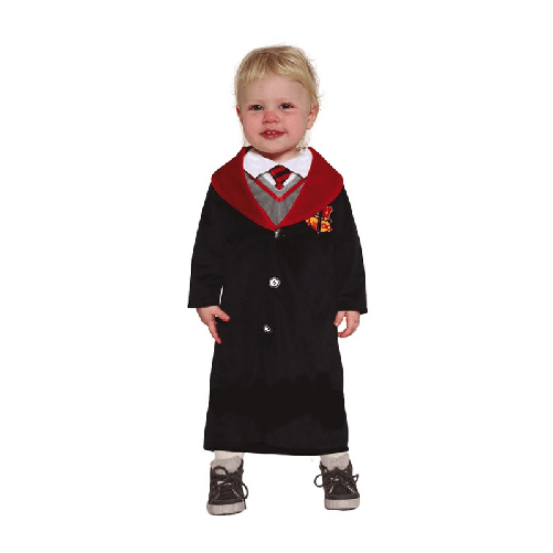 Abito Harry Potter Grifondoro Costume bambino cravatta mantello 12-18 mesi mago