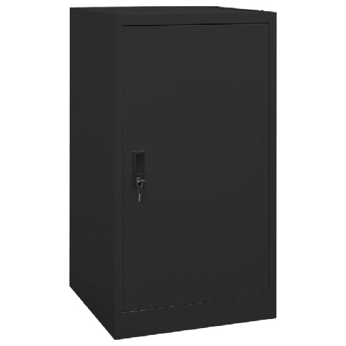 Armadio Porta Sella Nero 53x53x105 cm in Acciaio