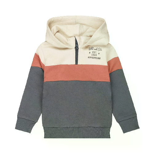 Dirkje Felpa Con Cappuccio In Ciottoli Bambino Blu Navy Ruggine Marrone O56659 Maschio / 12 Mesi