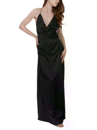 ABITO VESTITO ABITI LUNGO DONNA YES ZEE A423 EU00 NERO ORIGINALE PE 2025 S Nero ABITO VESTITO ABITI LUNGO DONNA YES ZEE A423 EU00 NERO ORIGINALE PE 20