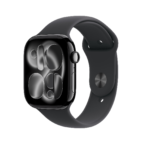 Apple Watch Series 11 GPS 46mm Cassa Alluminio Jet Black con Sport Band Nero - S/M Apple watch series 11 gps 46mm alluminio jet black con sport band n