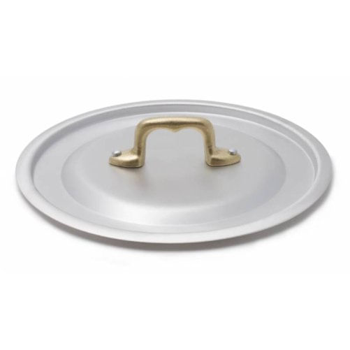 Coperchio in Alluminio Professionale Manico in Ottone - Stile Vintage