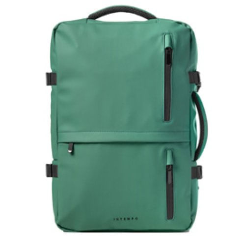 IN TEMPO Zaino Travel Backpack Drop2Go - 30 x 15 x 45 cm - gomma - verde - In Tempo