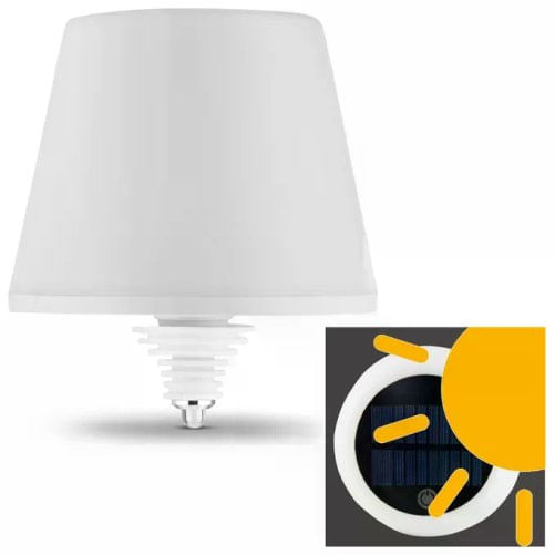 Rev Lampada da Tavolo a Batteria Solare Lamprusco Solar Ip54