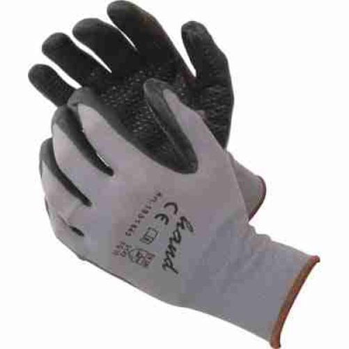 Guanto Nitrile Nero Puntinato Workit Maglia Leggera Sintetico Grigio 10