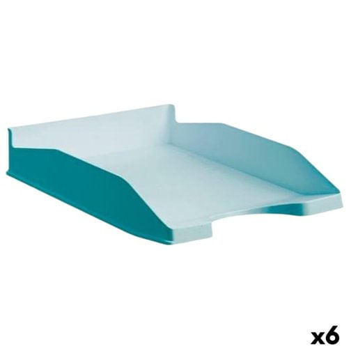 Vassoio Portadocumenti Archivo 2000 ECOGREEN Azzurro Riciclabile 34,5 x 25,5 x 6 cm (6 Unità)