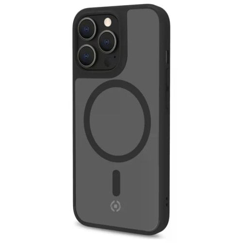 Celly, Cover Magmatt, Trasparente Nera, Compatibile con Apple iPhone 17 Pro