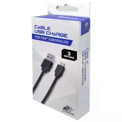 Panthek PT/CUSB2.0/PS4 cavo USB 3 m USB 2.0 USB A USB B Nero